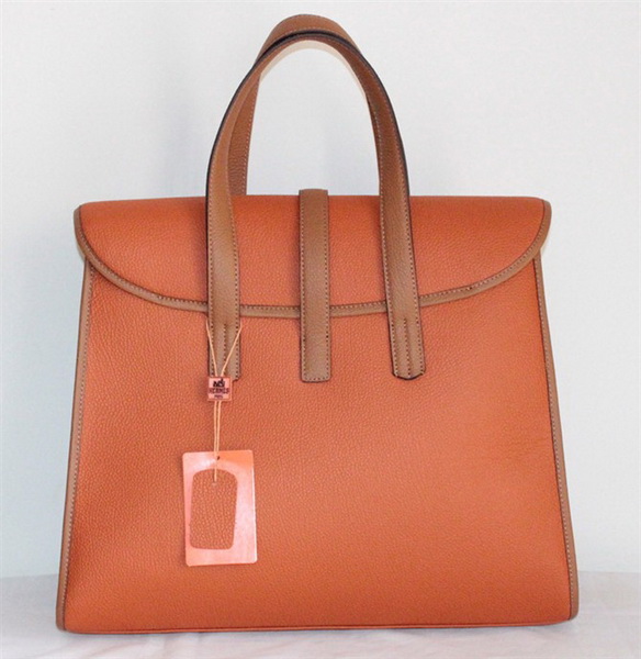 Best Hermes FeuDou Bag Orange/Coffee 509095